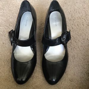 Black Heels with a buckle